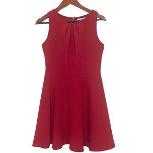 Karlie Red Mini Skater Dress. Size Medium.